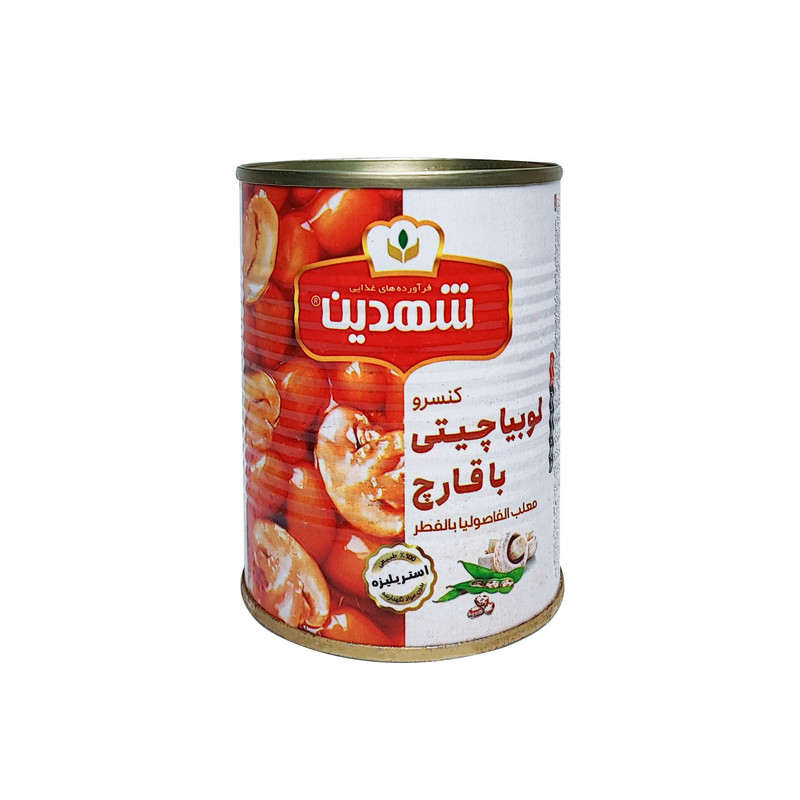  کنسرو لوبیا چیتی با قارچ شهدین - 370 گرم