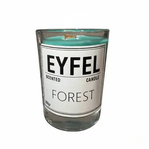 شمع لیوانی معطر ایفل مدل E005 با رایحه جنگل زمان اتمام 10 ساعت