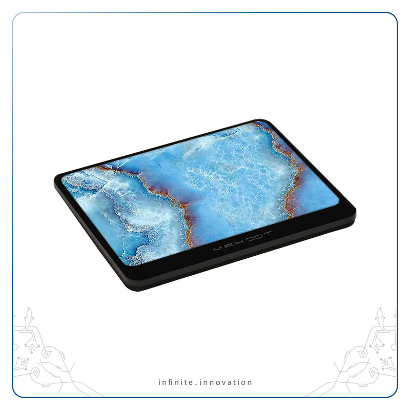 زیر لیوانی ماهوت مدل Blue-Ocean-Marble