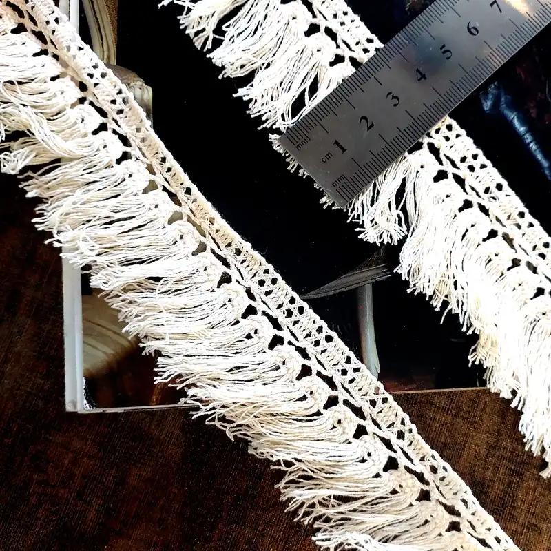 نوار یراق مدل ریشه کنفی K_1 طول 2 متر