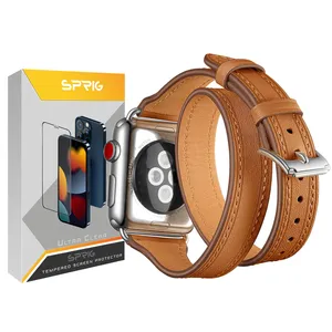 بند اسپریگ مدل Hermes مناسب برای اپل واچ Series 7 Aluminum 45mm / Series 8 Aluminum 45mm