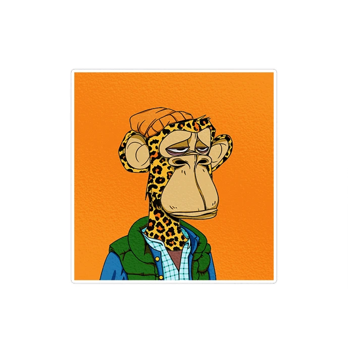 استیکر لپ تاپ ماسا دیزاین طرح monkey مدل STK1699