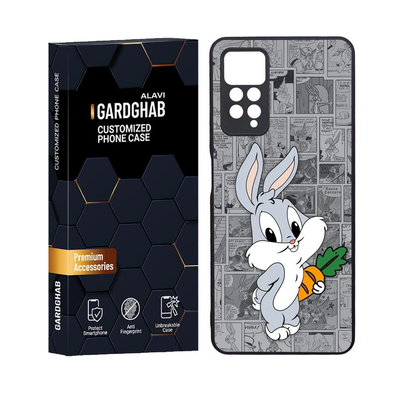 کاور گارد قاب علوی مدل دورژله ای کارتنی و انیمه مناسب برای گوشی موبایل شیائومی Redmi Note 12 Pro 4G