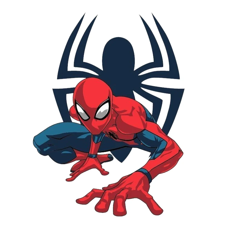 استیکر پارچه و لباس پاد آفرین مدل کارتونی مرد عنکبوتی کد S1628