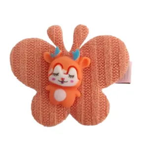 گیره مو دخترانه مدل پروانه ی عروسکی کد 3024