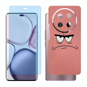 Glass Together model anti blue screen protector suitable for Honor X9c mobile phone with back cover sticker