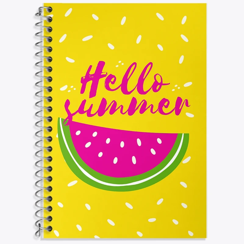 دفتر زبان 50 برگ خندالو مدل دو خط طرح تابستان کد F2336