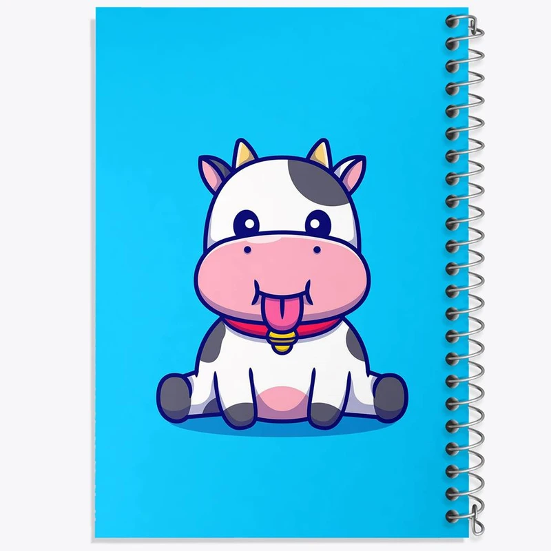 دفتر شطرنجی 50 برگ خندالو طرح گاو کد 7028