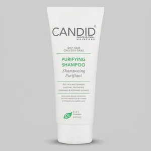 شامپو مو کاندید مدل Purifaint حجم 200 میلی‌لیتر، مناسب موهای چرب، تقویت کننده، کاهش دهنده چربی، حاوی عصاره رزماری
