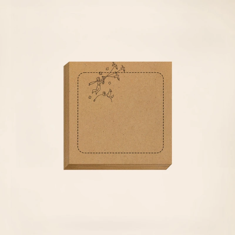 کاغذ یادداشت مریخ مدل Little Prince 1042 سایز 9×9 سانتی متر