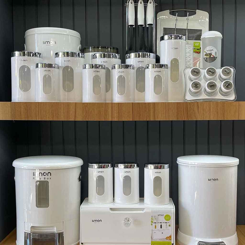 سرویس آشپزخانه 36 پارچه لیمون مدل درب گرد