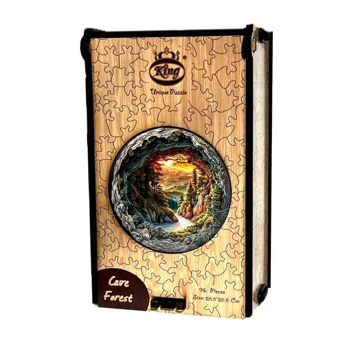 پازل 96 تکه کینگ مدل غار جنگلی مناسب برای بزرگسالان