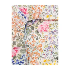 ملحفه آدنو مدل شقایق کد FI14 دو نفره سایز 180x200 سانتی متر