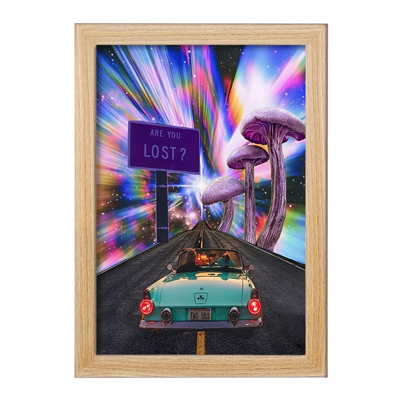 تابلو خندالو مدل جاده ی بی انتها کد F6449