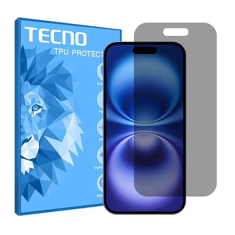 محافظ صفحه نمایش حریم شخصی تکنو مدل Resistant مناسب برای گوشی موبایل اپل iPhone 16