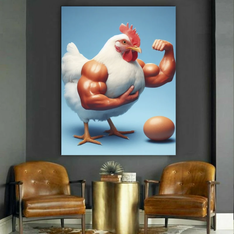 پوستر طرح مخمل مرغ و تخم مرغ مدل پروتئین کد FP104925