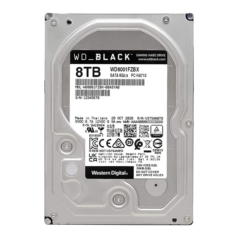 هارددیسک اینترنال وسترن دیجیتال مدل Black WD8001FZBX ظرفیت 8 ترابایت 3