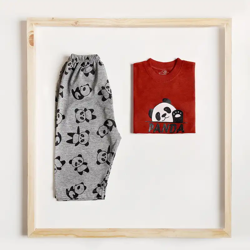 ست تی شرت آستین کوتاه و شلوارک بچگانه سپیدپوش کد 1402990