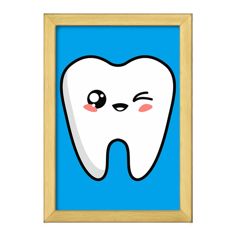 تابلو خندالو طرح دندان و دندان پزشکی کودکانه کد 36696
