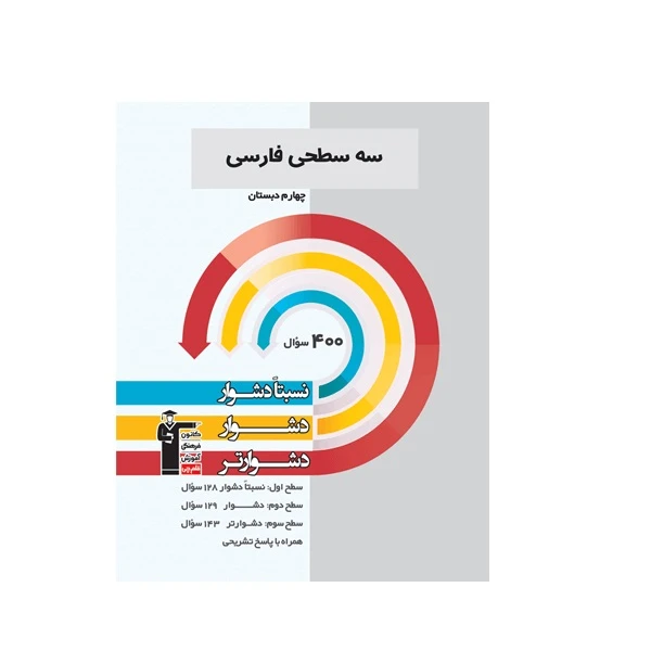 کتاب سه سطحی فارسی چهارم دبستان اثر جمعی از نویسندگان انتشارات قلم چی