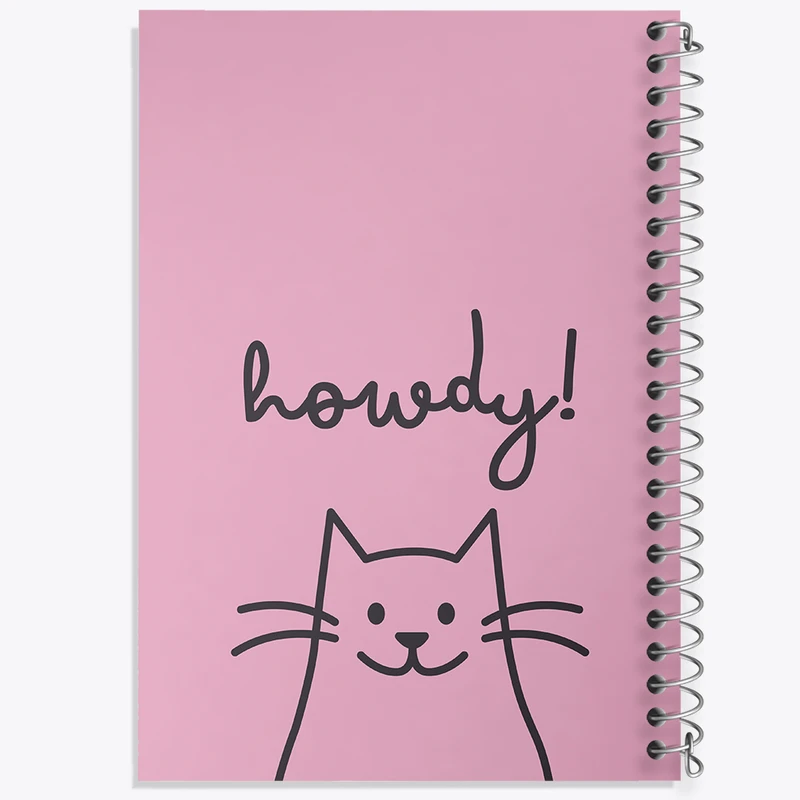 دفتر ژورنال نویسی 50 برگ خندالو مدل نقطه ای طرح گربه مینیمال کد N996