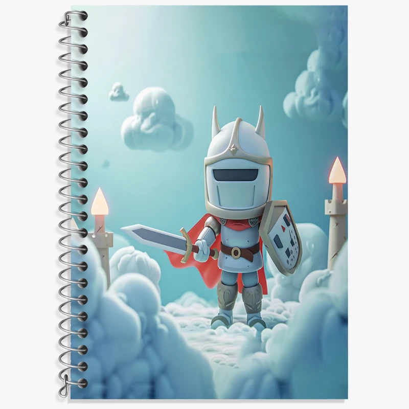 دفتر لغت 50 برگ خندالو طرح شوالیه کیوت کد N2264