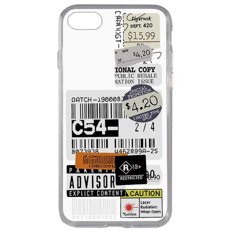 کاور طرح Barcode مناسب برای گوشی موبایل اپل IPhone 7 / 8 