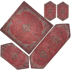 ست 5 تکه رومیزی ترمه مدل شاه عباسی کد NS5-5