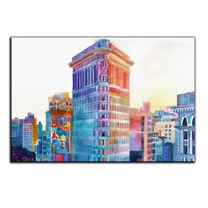 تابلو شاسی بکلیت طرح نقاشی فانتزی شهر مدل SH-S5808