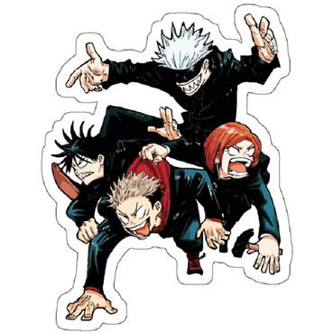 استیکر لپ تاپ مدل Chibi Jujutsu Kaisen