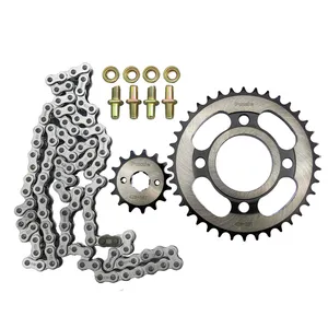 ست دنده زنجیر موتورسیکلت پازل کد CSP122580S مناسب برای هندا مجموعه 4 عددی