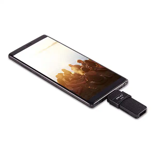 فلش مموری پی ان وای مدل DUO LINK USB 3.1 Type-C OTG ظرفیت 64 گیگابایت