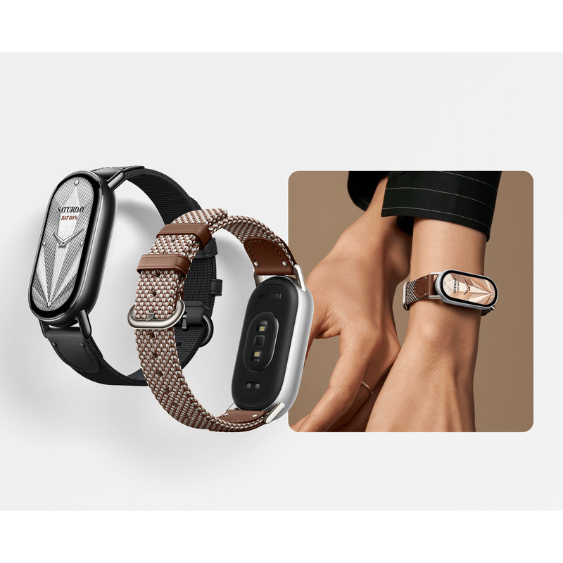 خرید و قیمت مچ بند هوشمند 46 میلی‌متری شیائومی مدل Band 10 با بند سیلیکونی