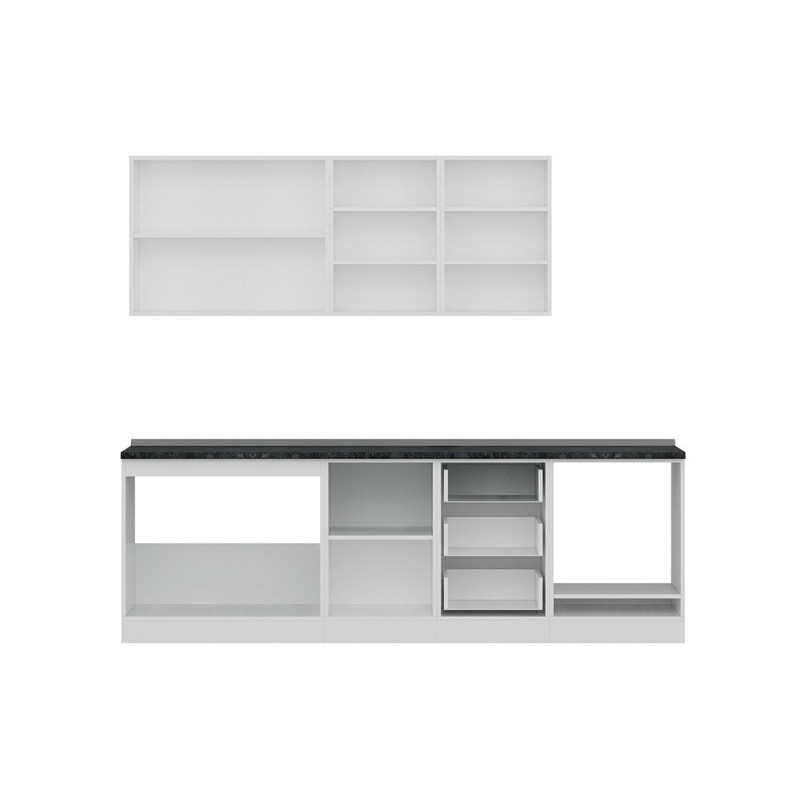 کابینت آشپزخانه مدل B-3 Minar 250 cm مجموعه دو عددی