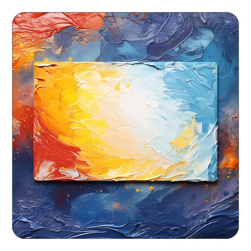 مگنت کاکتی طرح نقاشی رنگ روغن مدل mp72978