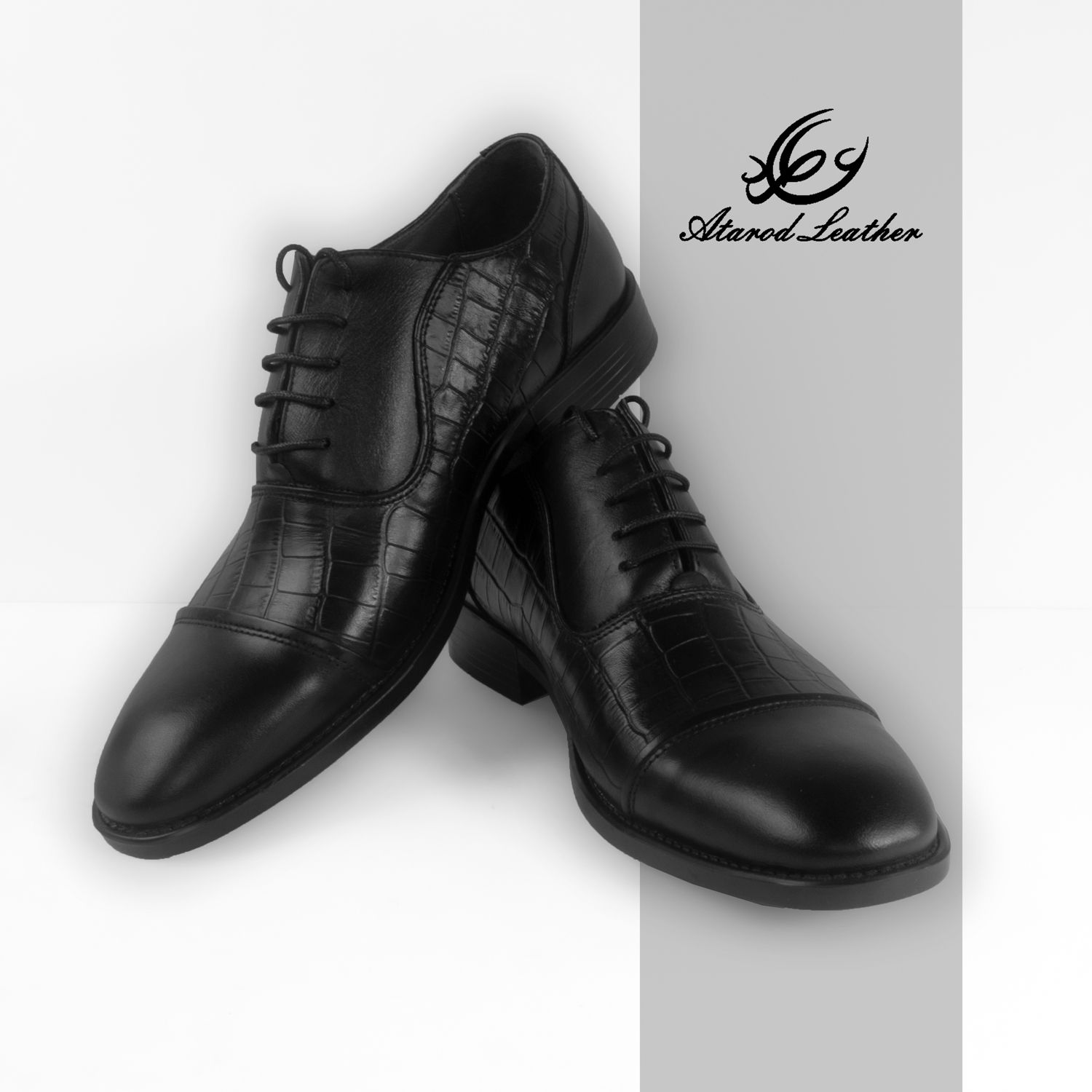 کفش مردانه چرم عطارد مدل چرم طبیعی کد SH33 -  - 10