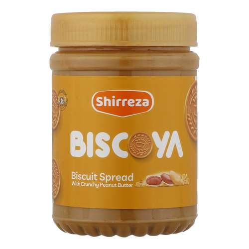 کرم بیسکویت کره بادام زمینی کرانچی شیررضا - 450 گرم