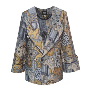 مانتو کتی زنانه نیلا مدل ژاکارد کد 2