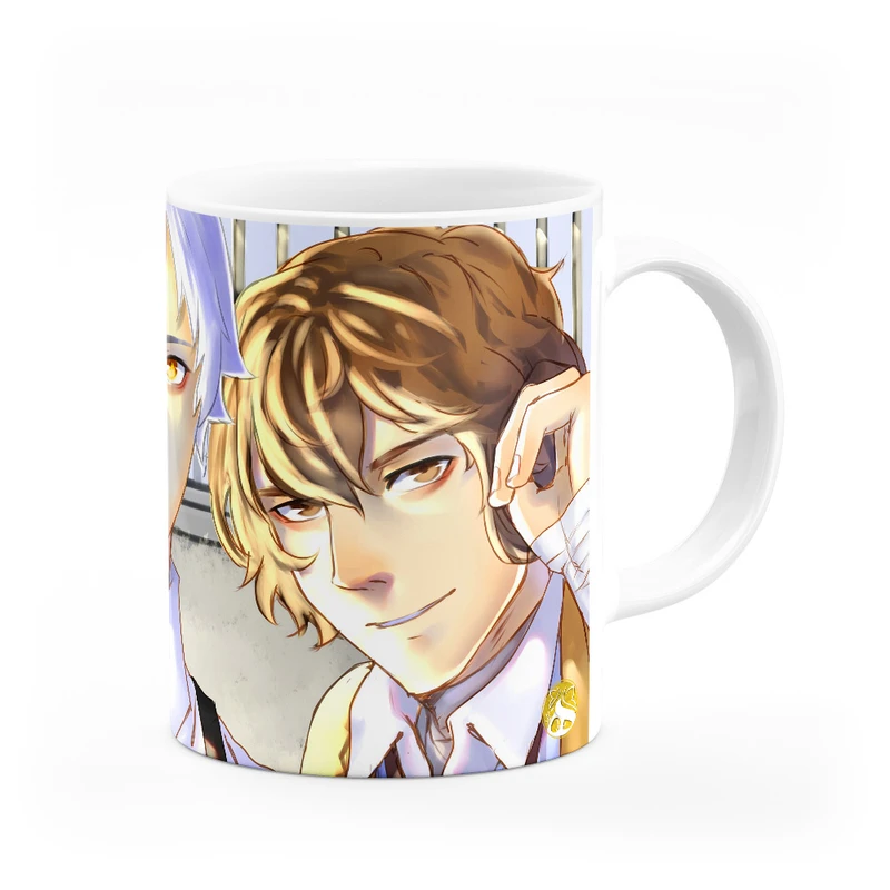 ماگ هومرو طرح انیمه سگ‌های ولگرد بانگو مدل MG1324