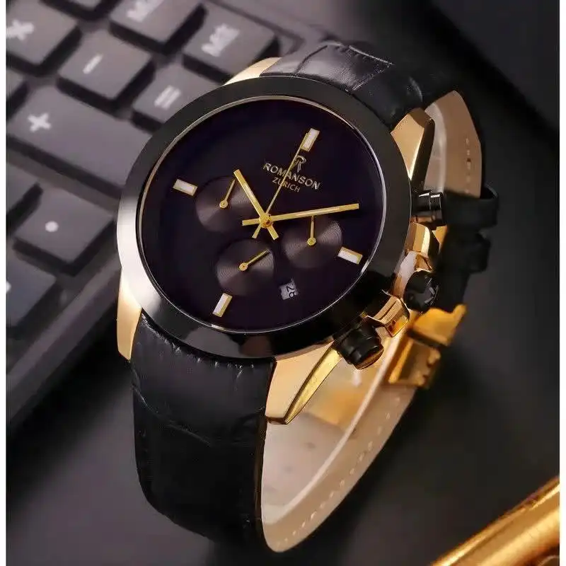 ساعت مچی عقربه‌ای مردانه رومانسون مدل سه موتور فعال کورنوگراف قفل پروانه ای 01