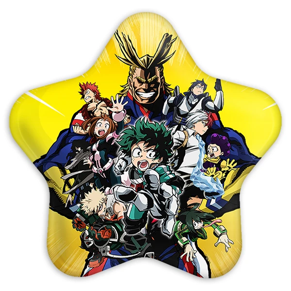 پیکسل خندالو طرح انیمه آکادمی قهرمان من مدل ستاره ای کد 11605