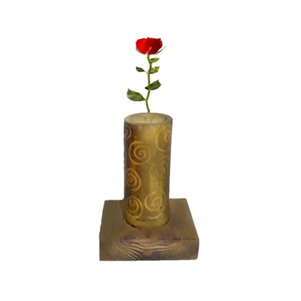 استند گلدان چوبی مدل e0052