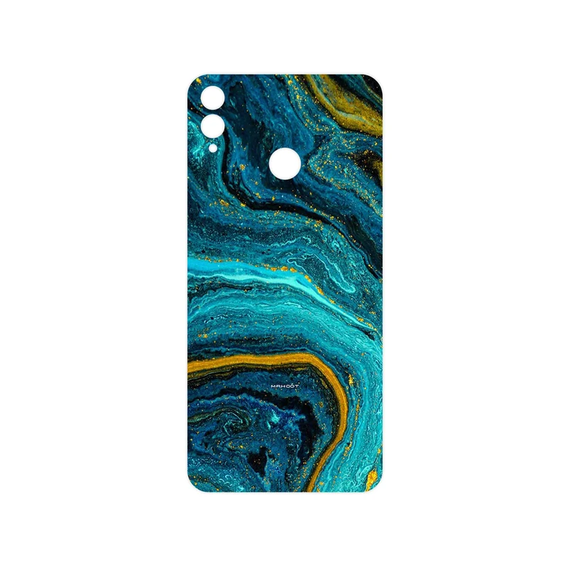 برچسب پوششی ماهوت مدل Turquoise marblewith golden streaks مناسب برای گوشی موبایل آنر 8X