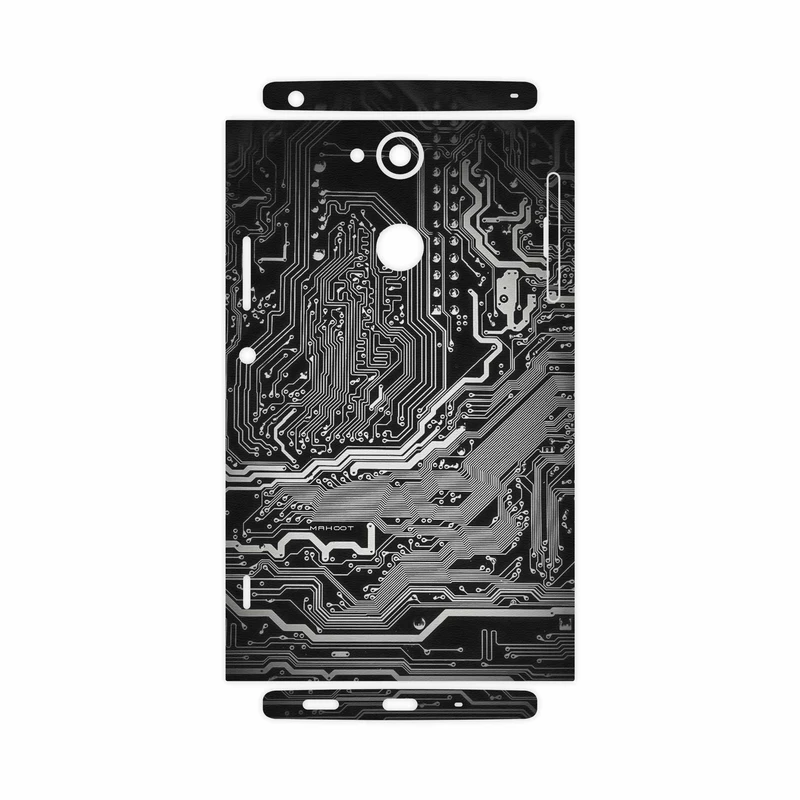 برچسب پوششی ماهوت مدل Black Printed Circuit Board-FullSkin مناسب برای گوشی موبایل سونی Xperia XA2