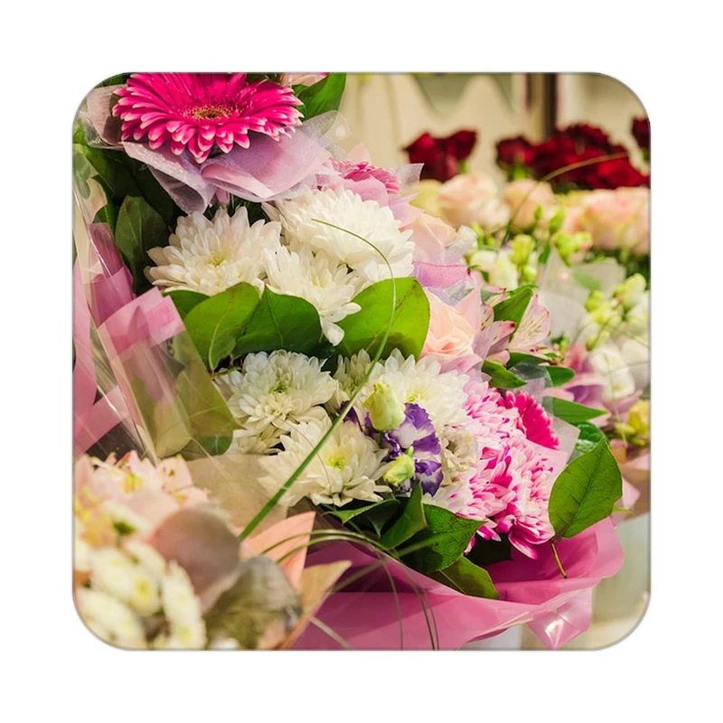 زیر لیوانی کاکتی طرح گل مدل mp16708