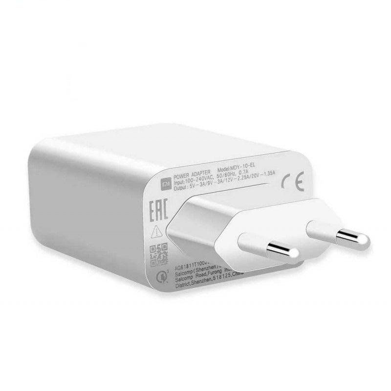 شارژر دیواری شیائومی مدل mdy-10-el به همراه کابل تبدیل USB-C