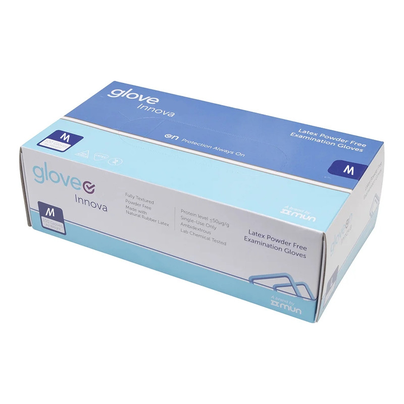 دستکش لاتکس اینوا مدل vista سایز مدیوم بسته 100 عددی
