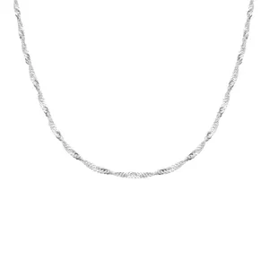 زنجیر نقره زنانه مدل disco