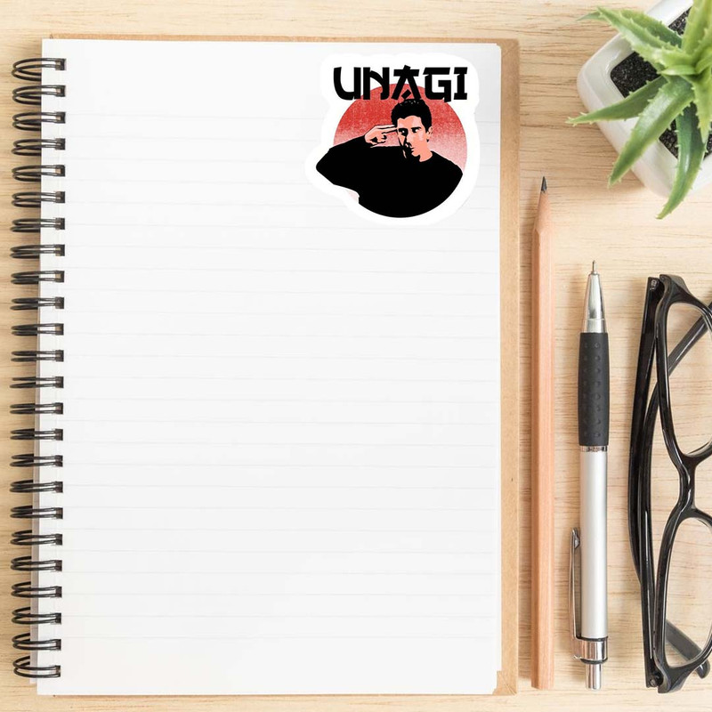 استیکر لپ تاپ کارنیکا طرح فرندز یوناگی مدل Friends-unagi-2222016 مجموعه 2 عددی