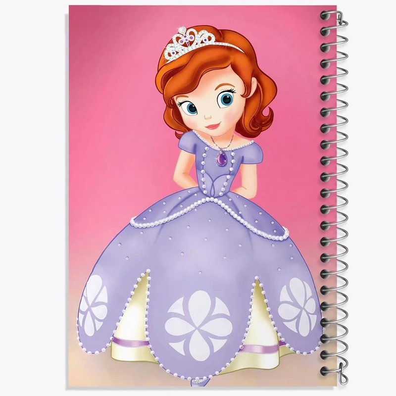 دفتر مشق 100 برگ خندالو طرح سوفیا کد 12556